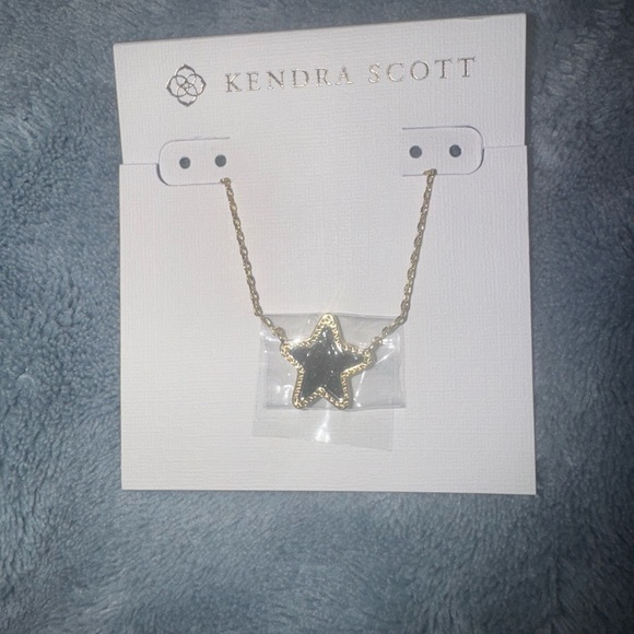 RELIST - Small Kendra Scott star drusy necklace - Picture 1 of 3